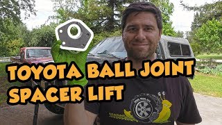 Ball Joint Spacer Lift Install  Toyota Pickup and 4Runner [upl. by Katusha775]