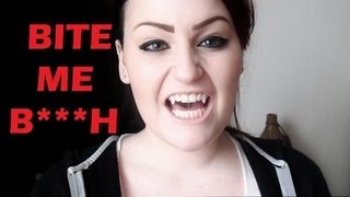 DIY Fake Vampire Fangs Tutorial [upl. by Jovi763]