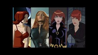 Black Widow Evolution in Movies amp Cartoons 2018 [upl. by Aekerly]