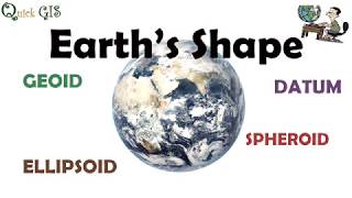 Earth s Shape  Geoid Ellipsoid  Datum [upl. by Sawyer667]