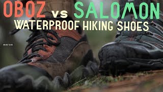 BEST Waterproof Hiking boot  Oboz vs Salomons [upl. by Trevorr]