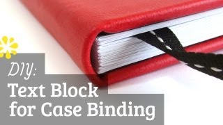 DIY Text Block  Case Bookbinding Tutorial  Sea Lemon [upl. by Melamed]