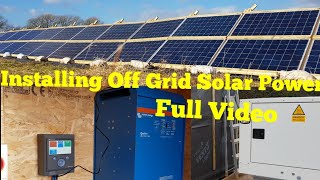 Installing a 10kw Offgrid solar power system Full Video [upl. by Zenia134]