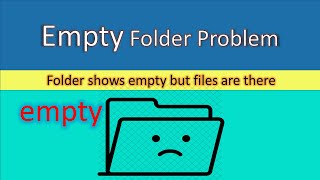 How to fix Folder Shows Empty but Files Are There in windows 10 [upl. by Calan702]