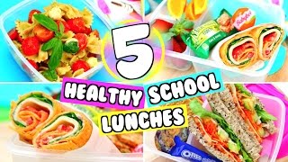 5 DIY EASY SCHOOL LUNCH IDEAS YUMMY LUNCH IDEAS FOR SCHOOL [upl. by Ahsikat]