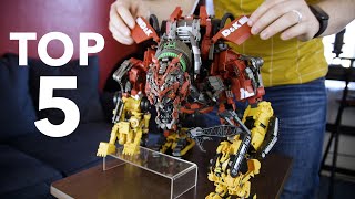 Ranking MY TOP 5 FAVORITE TRANSFORMERS figures [upl. by Sal]