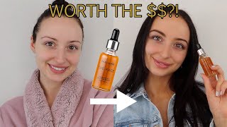 TANLUXE THE FACE ILLUMINATING SELF TAN DROPS REVIEW  DEMO  SELF TANNER REVIEW [upl. by Yeltneb447]