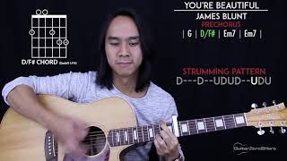 Youre Beautiful Guitar Cover Acoustic  James Blunt 🎸 Tabs  Chords [upl. by Pax]