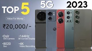 Top 5 Mobile Phones Under 20000 in October 2023  5G  144Hz 3D Display  108MP  OIS  4K [upl. by Daphne41]