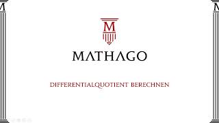 Differentialquotient berechnen Mathago [upl. by Atinaujnas]