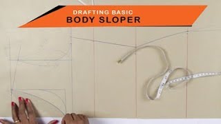 Lesson 2  How to make a simple Kurtidress  drafting pattern on paper body sloper  easy DIY [upl. by Nored833]