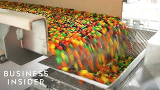 Inside One Of The Only Skittles Factories In The US [upl. by Yelhsa]