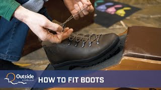 How to fit your hiking boots [upl. by Placidia]