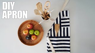 EASY DIY APRON TUTORIAL [upl. by Emmons]