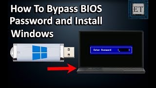 How To BYPASS BIOSCMOS Password On Laptops And Install Windows [upl. by Manoop]