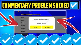 How To Solve Commentary Problem In efootball Pes 2022 Mobile  Commentary Problem Solved [upl. by Kallman]