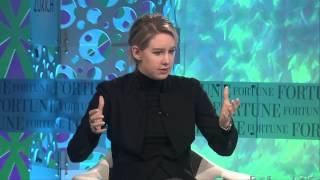 Elizabeth Holmes Mission  Full Interview Fortune MPW [upl. by Eelana44]