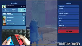 Fortnite How to End Game or Leave Creative on Nintendo Switch [upl. by Airetnohs]