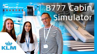 B777 Cabin Simulator  Intern On A Mission  KLM [upl. by Sirob]