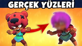 İŞTE GERÇEK YÜZLERİ 😲 Brawl Stars Karakterlerinin Maskesiz Halleri ve Gizemleri 😱 [upl. by Yrahcaz]