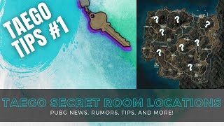 Taego Secret Room Locations  PUBG Taego Tips 1 [upl. by Sonitnatsnok]