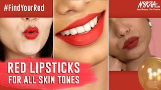 Best Red Lipsticks For All Skin Tones  DayRed  Nykaa [upl. by Origra]