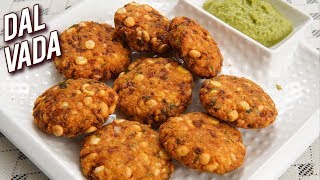 Dal Vada Recipe  How To Make Dal Vada At Home  South Indian Snack  Crispy Vada Recipe  Ruchi [upl. by Ewell792]