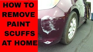 How to Remove Paint Scuff from a Car or Paint Transfer Removal [upl. by Paver]