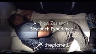 Air New Zealand Sky Couch Experience  ThePlanetD Travel Vlog [upl. by Springer]