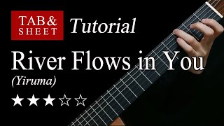 River Flows in You  Guitar Lesson  TAB [upl. by Normy969]