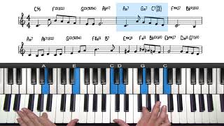 quotThe Christmas Songquot Jazz Piano Tutorial  Chestnuts Roasting On An Open Fire [upl. by Adelle]