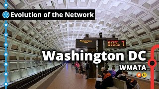 Washington DCs Metro Network Evolution [upl. by Melinde]