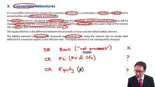 Financial instruments  convertible debentures  ACCA Financial Reporting FR [upl. by Suirred812]