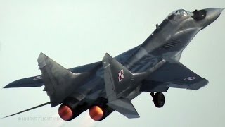 POLISH MIG29 PILOT IS FLYING THE FULCRUM TO THE LIMIT [upl. by Niwhsa]