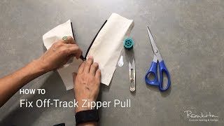 How to fix offtrack zipper pull [upl. by Adnwahsar629]