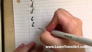 Easy Calligraphy Tutorial 1 [upl. by Johannessen]