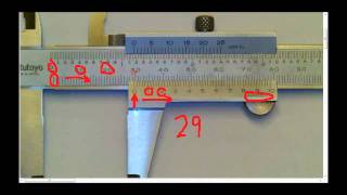 Metric Vernier Caliper Reading [upl. by Kroy638]