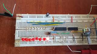 Implementacion Conversor Analogo a Digital  ADC0804 [upl. by Alhak294]