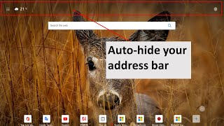 Auto hide your address bar of Microsoft Edge [upl. by Noid706]