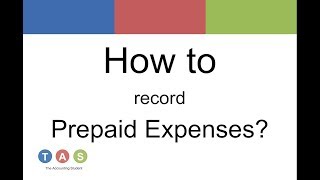 How to record Prepaid Expenses [upl. by Gasper]