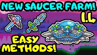 TERRARIA 14 MARTIAN SAUCER FARM Easy Martian Saucers Terraria 14 Martian Madness Event Guide [upl. by Eibrab]