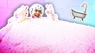 FLUFFY FLOAM SLIME BATH CHALLENGE [upl. by Harrus448]