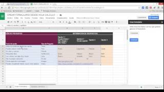 Crear formularios de Google desde una hoja de cálculo [upl. by Novanod493]