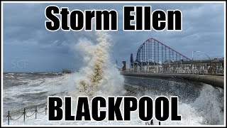 Storm Ellen Blackpool [upl. by Artaed803]