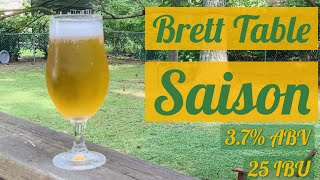 Summer Beer Recipe Brett Table Saison [upl. by Colby728]