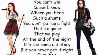 victorious give it up lyrics [upl. by Nadler]