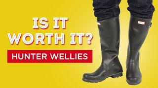 Hunter Wellies Rubber Rainboots Review  Is It Worth It [upl. by Ailhad]