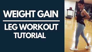 WEIGHT GAIN WORKOUT  LEG WORKOUT TUTORIAL 2020 in Hindi to gain muscle [upl. by Anoirtac]