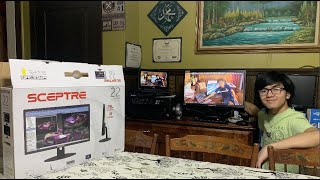 Sceptre 22quot Inch LED Monitor Ultra Thin BuiltIn Speakers 1080p 2x HDMI  Unboxing Setup amp Review [upl. by Lyndsie]