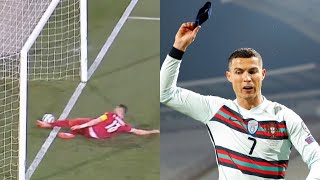 Ronaldo goal disallowed  Portugal v Serbia 2021  Portugal robbed  World Cup 2022 qualifiers [upl. by Sert]